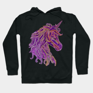 Mythical Unicorn - Purple & Orange Hoodie